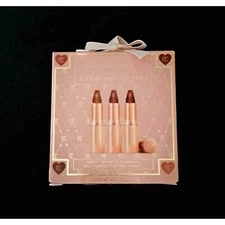 NWT Charlotte Tilbury Iconic Trio of Mini Lipstick in 3 Shades