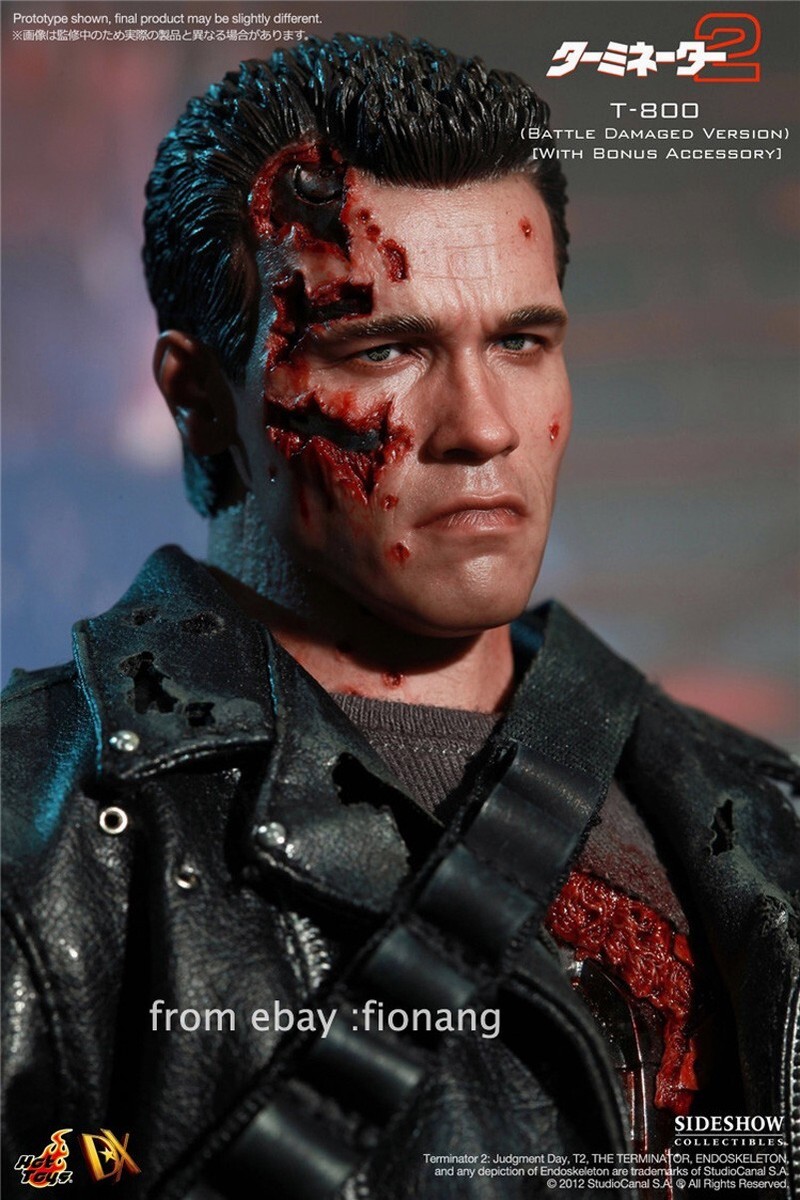 HotToys HT 1/6 Terminator 2 T800 Arnold Schwarzenegger War Damage
