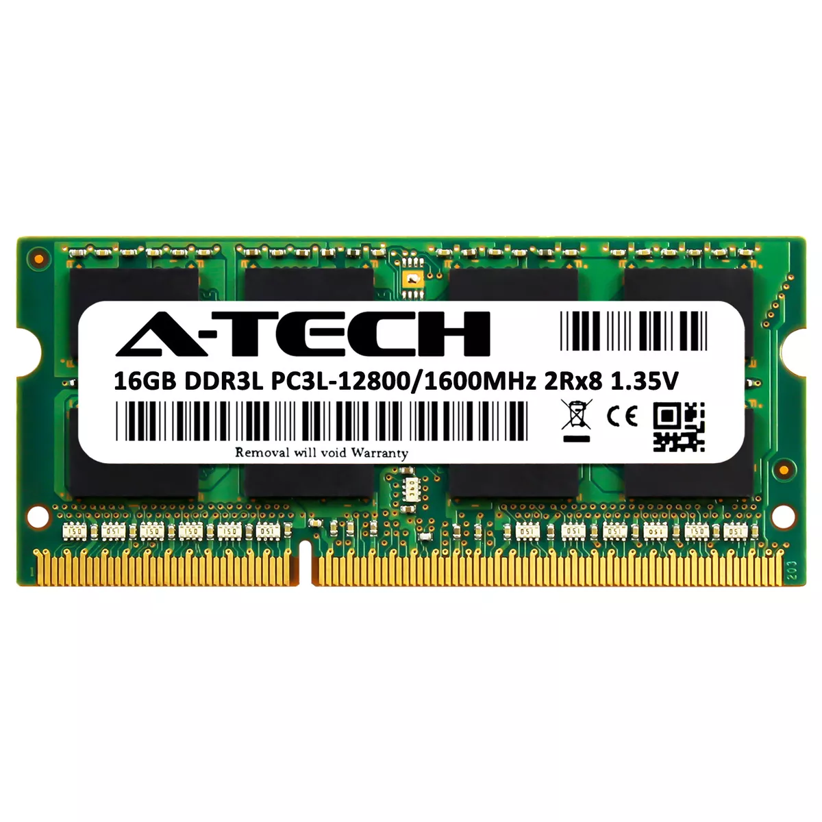 Fremmedgørelse aflevere Maestro A-Tech 16GB DDR3 PC3L-12800S Laptop SODIMM DDR3L 1600 Memory RAM Stick  Single 1x | eBay