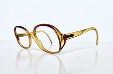 VTG Christian Dior Amber Orange Lucite Butterfly Glasses Germany 2076 53 17 130