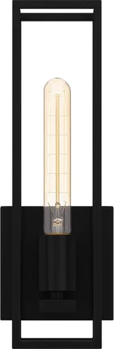 Quoizel Leighton 1 Light Wall Sconce, Matte Black/ - LGN8605MBK - Picture 5 of 10