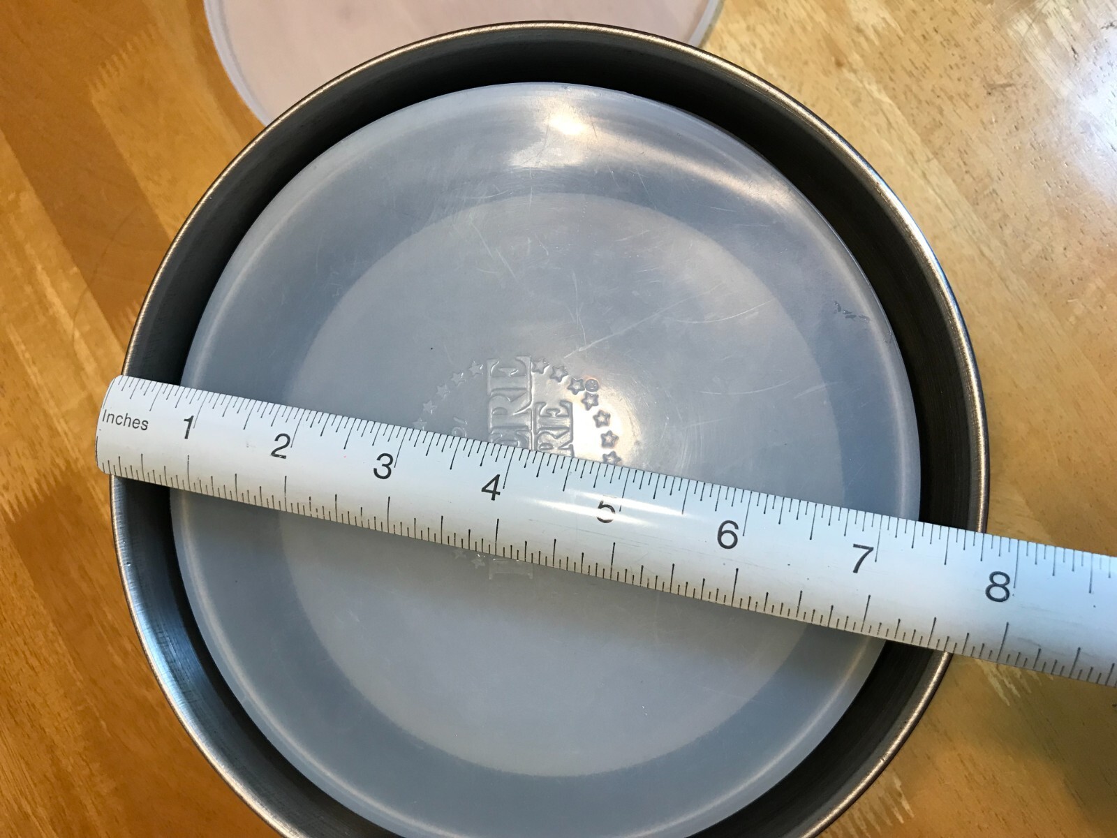 REVERE WARE Set of 3 Stainless Steel Mixing Bowls D Rings Plastic Lids