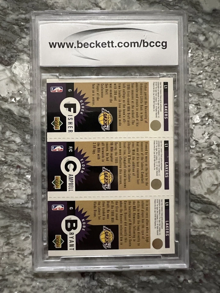 Kobe Bryant Los Angeles Lakers 1996-97 Upper Deck Collector's Choice #L1 BCCG 10 Foto 2 de 2