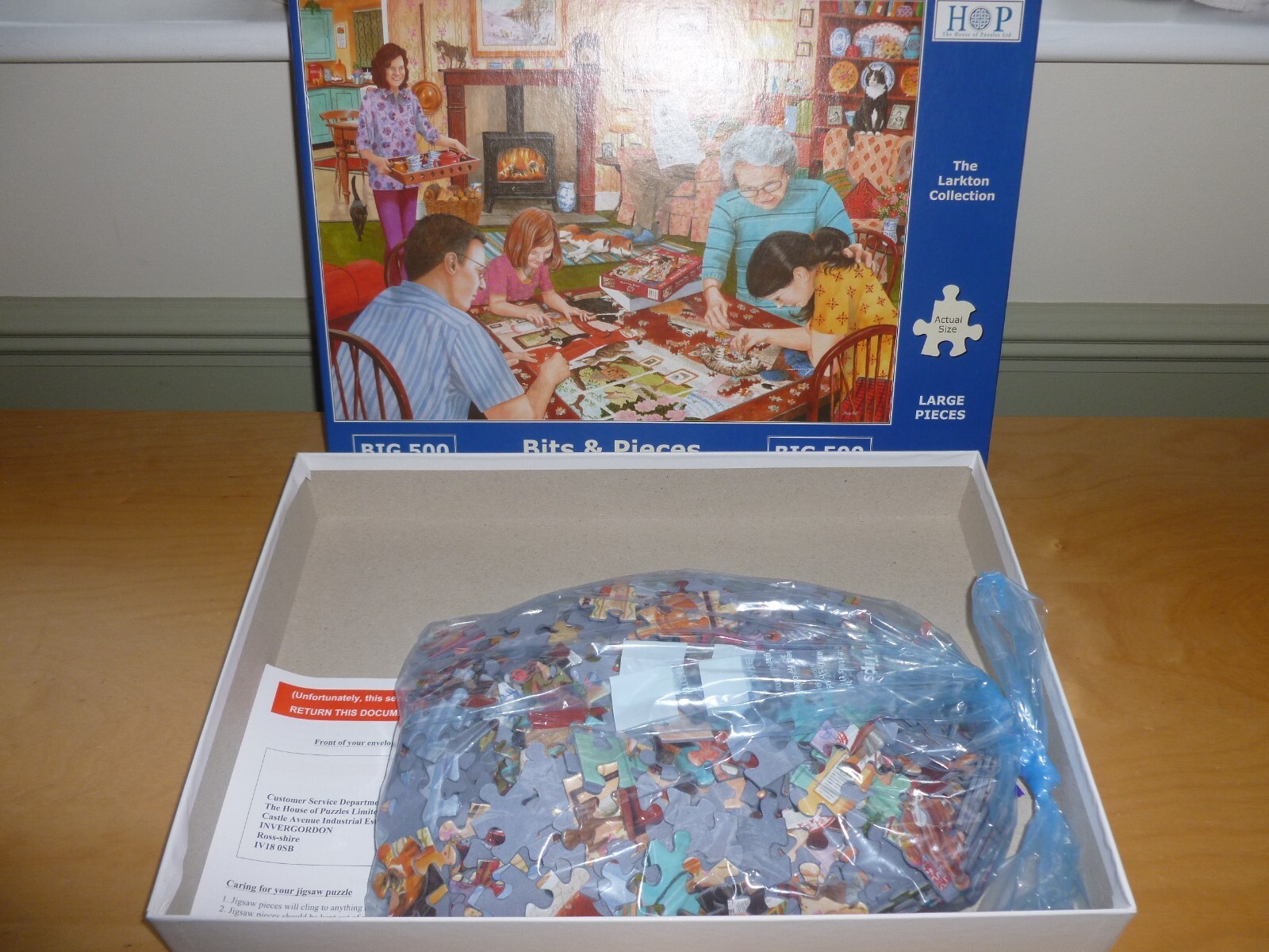 HOP HOUSE OF PUZZLES BIG 500 XL PIECE BITS & PIECES EXC CON 2023 JIGSAW