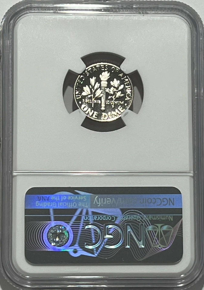 1979 S Type 2 Gem Proof Roosevelt Dime NGC PF70 Ultra Cameo 10C Trolley - Image 2 of 3