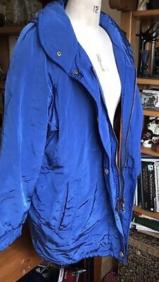 COLMAR SPORTSWEAR VINTAGE 80ER GR 14 ROYALBLAU SKI OUTDOOR JACKE BAUMWOLLMISCHUNG