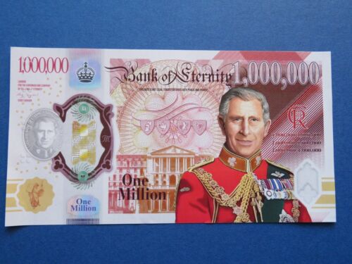 KING CHARLES III £1,000,000 One Million Pounds Coronation Street Party 2024 Gift - Afbeelding 1 van 5