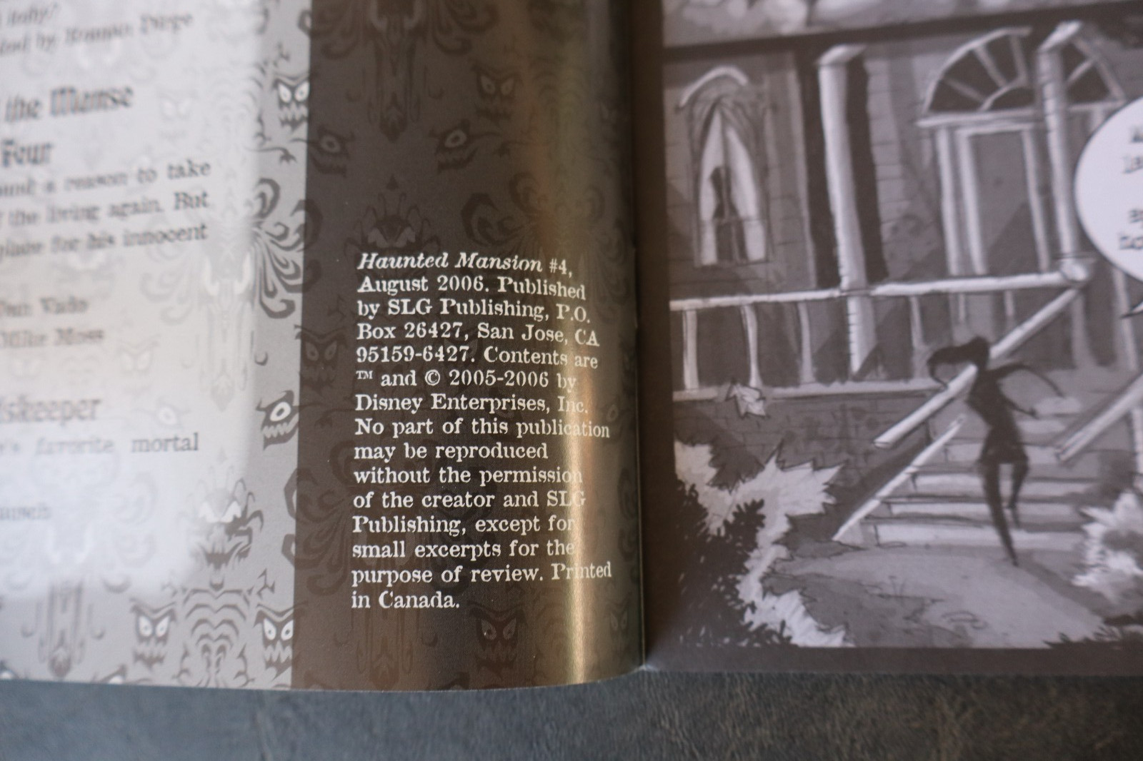 Haunted Mansion 1 2 4 5 6 • 2005-2007 SLG Amaze Ink • Disney Comics Lot Set