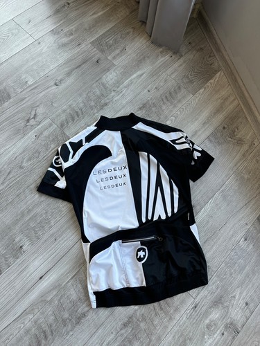 Assos men's black/white cycling equipment jersey Size: L - Picture 2 of 13