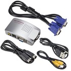 Hot sale laptop VGA to TV AV RC composite video adapter converter box switc