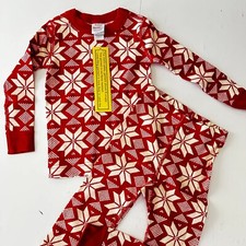 New Hanna Andersson Pajamas PJ Organic Cotton Long John Christmas Boys Girls 4