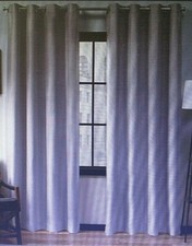 Exclusive Home Grommet Top Loha Linen Curtain Panel Pair - Dove Grey - 54"x108"