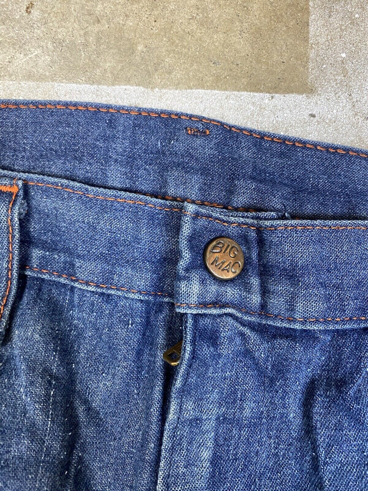 Vintage 1960s Penneys Big Mac Blue Indigo Slacks … - image 3