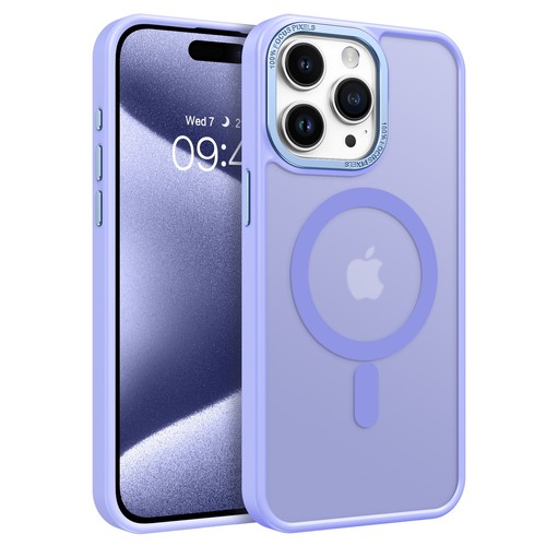 For iPhone 15 Pro Max Case Mag Safe Magnetic Frosted Shockproof Cover - Picture 25 of 30