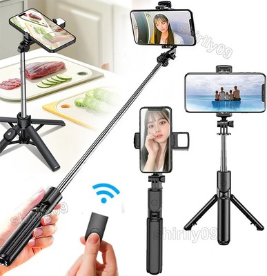 Selfie Stick Bluetooth Stativ Teleskop Stange Fernbedienung Handy Smartphone