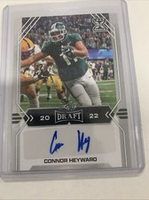 2022 Leaf Draft Football Auto Connor Heyward RC Michigan State - Steelers BA-CH2