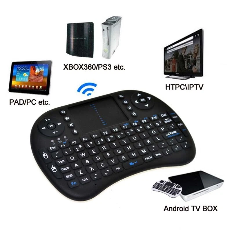Mini Rechargeable 2.4G Wireless Keyboard w/ Backlit - PC MAC XBOX PS IPTV Pi - Image 2 of 4