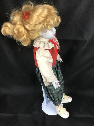 OOAK Creepy Porcelain 15" Doll Haunted Horror Zombie Halloween Gothic Doll - Picture 7 of 12