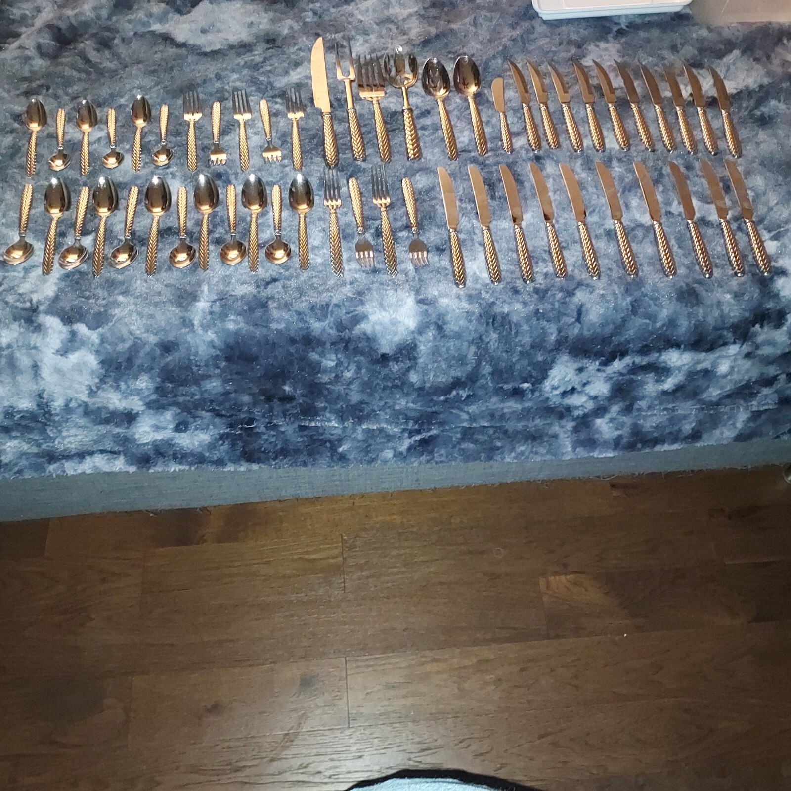 64 Piece Ralph Lauren EQUESTRIAN BRAID Stainless Steel circa 1991 Flatware