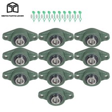 10 PCS UCFL204-12 Pillow Block Flange Bearing 3/4" Bore 2 Bolt Solid Base