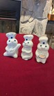 Vintage B&M Pillsbury Doughboy Salt & Pepper Shakers, 1997, crazing, 4.25" tall — photo 1
