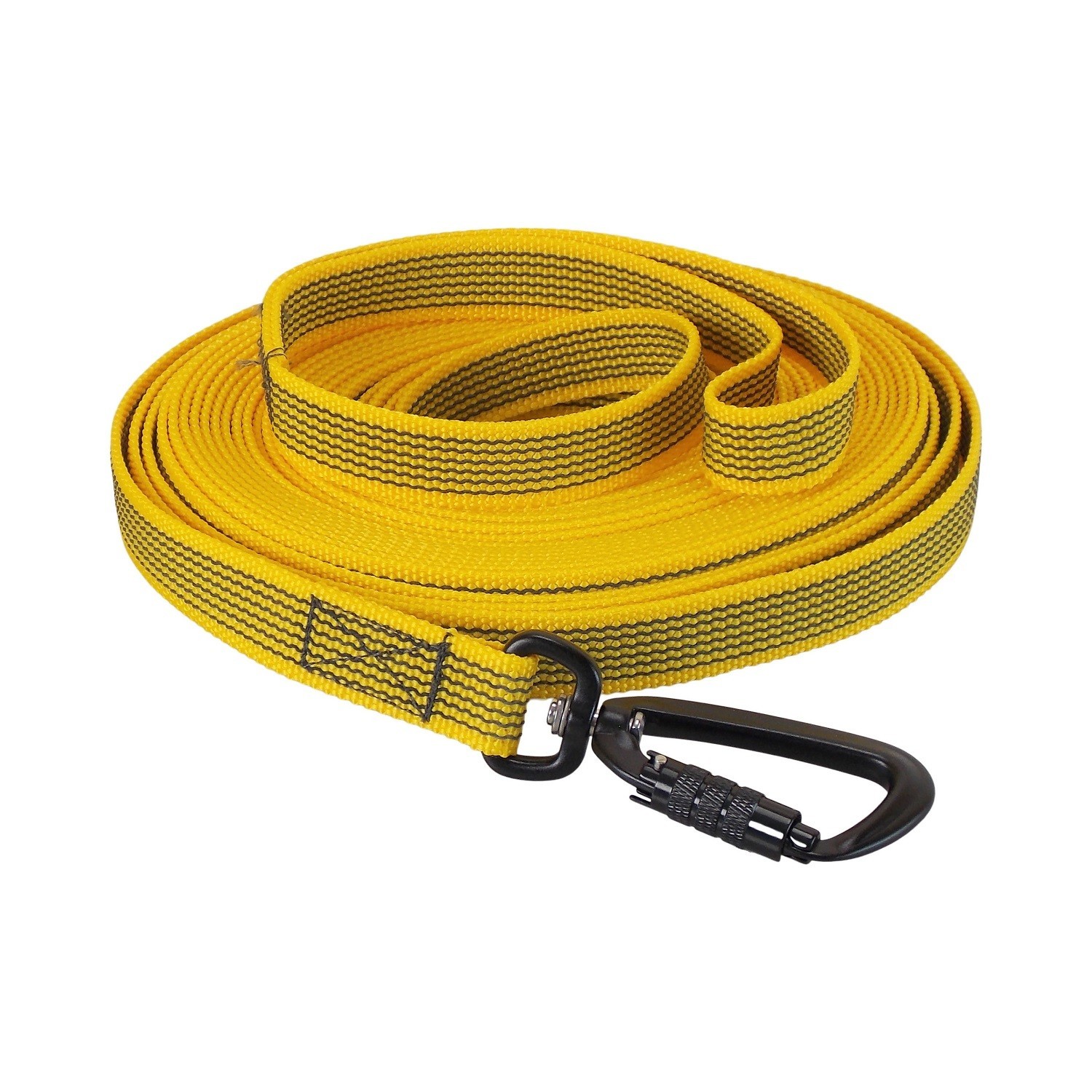 Longe de sécurité haut de gamme Jokidog en gomme jaune 20 mm