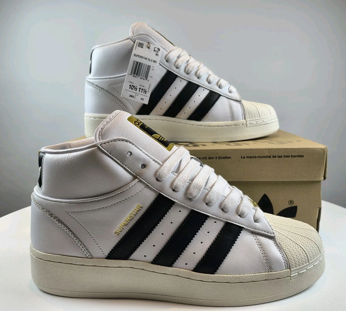 adidas Superstar Mid Black Off White for Sale | Authenticity Guaranteed |  eBay