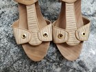 Manolo Blahnik Wooden Platform Sandals Leather Size 7/37 Handmade In Italy — photo 5