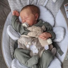 17 Inch Reborn Baby Boy Realistic Newborn Doll Lifelike Vinyl Soft Body Toy