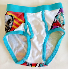 Vtg Marvel Size 8 Boys Ringer Cotton Superman Hulk Batman Heros Briefs Underwear