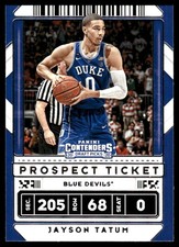 Jayson Tatum 2020 Panini Contenders Draft Picks #8 Duke Blue Devils NBA READ