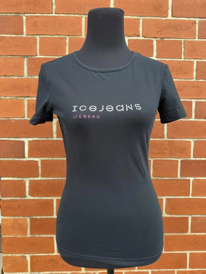 Ultra-Rare Vintage Y2K Sleek 'Iceberg' Black Tee Collector’s Treasure! - image 2 of 4