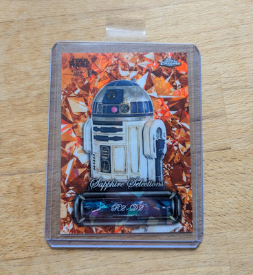 Topps Chrome Star Wars Sapphire Selections R2-D2 SS-3 Parallel, 7/25