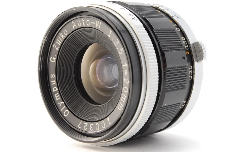 [NEAR MINT] Olympus G.Zuiko Auto-W 20mm f/3.5 MF Lens for Pen F FT FV From JAPAN - Image 4 of 4