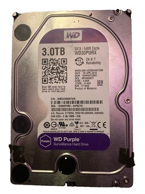 Western Digital Purple 3.0TB Internal 7200RPM 3.5'' (WD30PURX) HDD