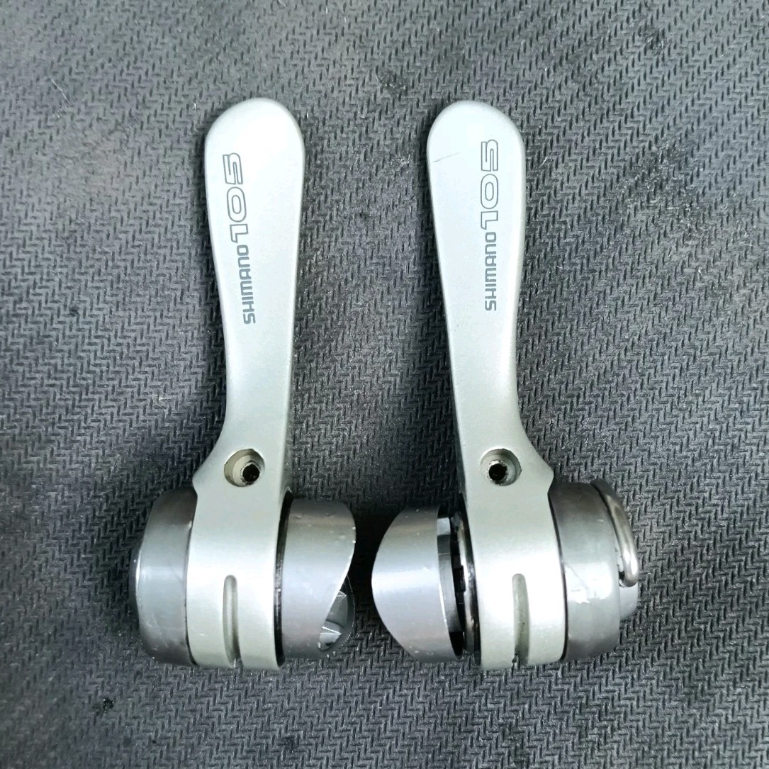 Shimano 105 coppia leve freno sinistra/destra argento caliper corsa SL-1055