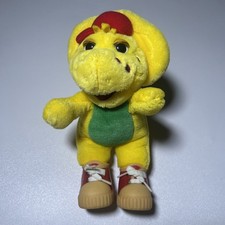 Vintage 1994 Barney Friends BJ Plush Dinosaur 12" with Red Sneakers