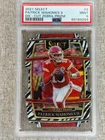 2021 Select PATRICK MAHOMES II Concourse Level Zebra Die-Cut Prizm PSA 9 Chiefs