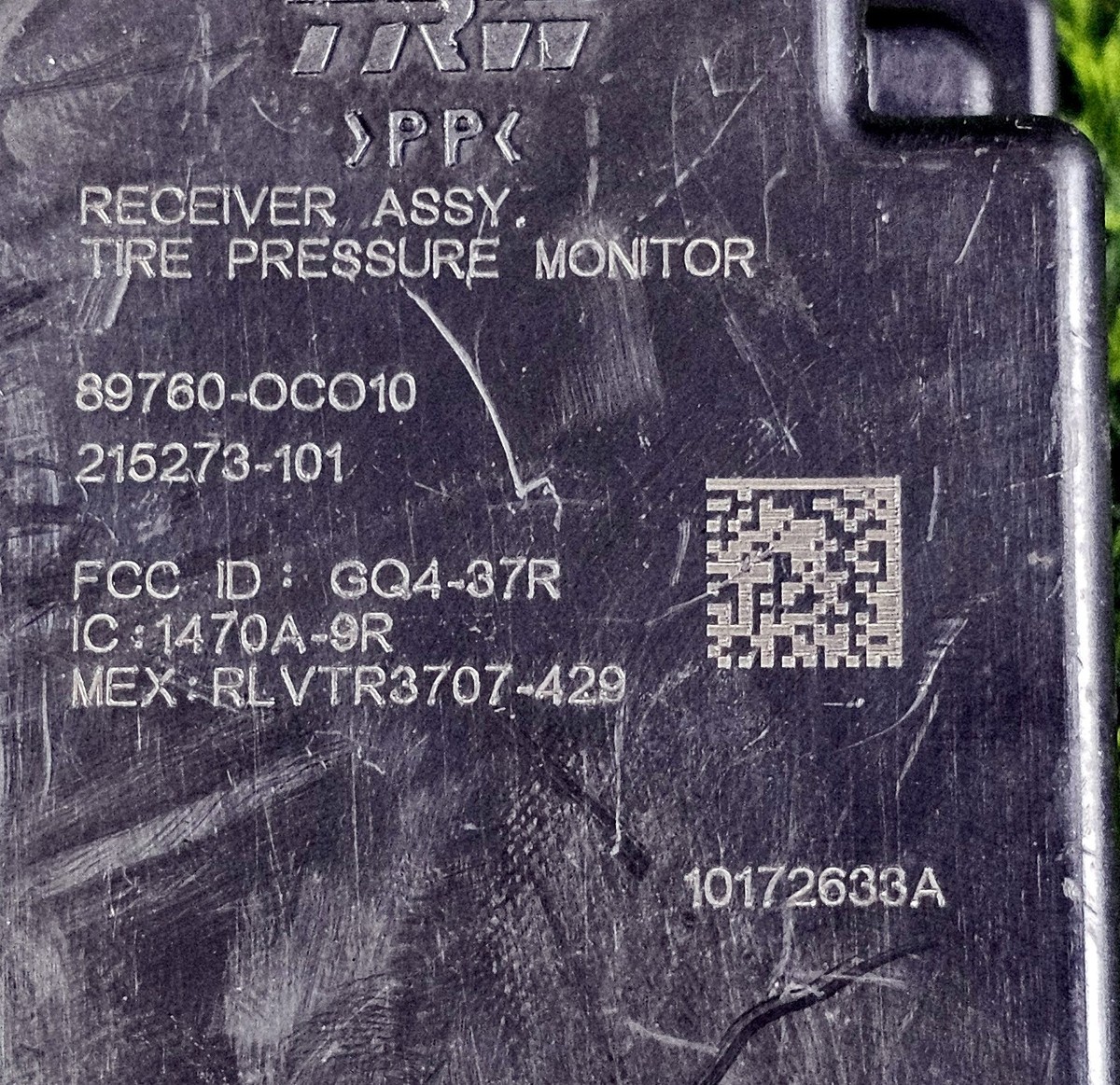 2007-2017 Toyota TUNDRA Tire Pressure Monitoring System module