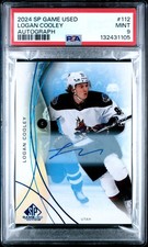 2024 UPPER DECK SP GAME USED AUTO #112 LOGAN COOLEY PSA 9