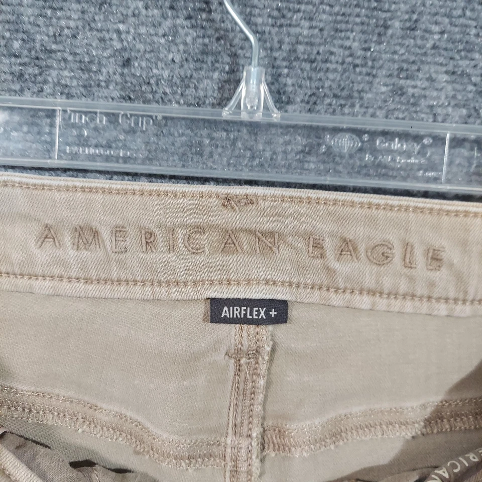 American Eagle Jeans Fits Mens 29x30 Khaki Beige Athletic Skinny AirFlex Stretch - Image 4 of 4