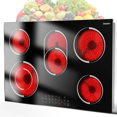 Electric Cooktop 30 Inch(Cut-Out Size: 29.13''X19.3'') - 30'' Built-In Electric Sto