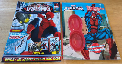 2 Zeitschriften Magazine *SPIDER-MAN* KOMPLETT 2017 Marvel Panini Rätsel Peter