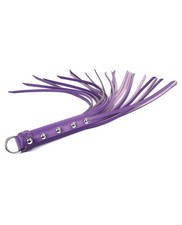 Bondage Flogger Leather 3 Inch BDSM Roleplay Spartacus Purple