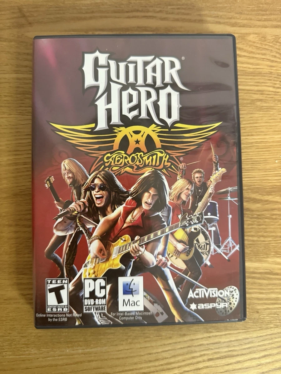 Lot de 5 PC Guitar Hero Aerosmith Windows Mac neufs