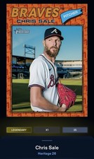 26 Topps Bunt DIGITAL Heritage Color Of The Year LEGENDARY Chris Sale