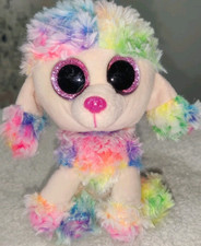 Ty Beanie Boos RAINBOW the Poodle Dog Beanie Boo Plush Stuffed Animal 6" Toy