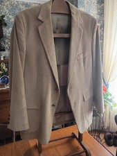 Vintage 70s Mens Tan Corduroy Blazer Sport Coat Jacket 42R Logans Warren PA