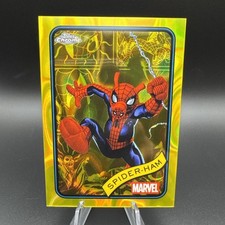 2025 Topps Chrome Marvel Yellow Lava Refractor Parallel #142 SPIDER-HAM