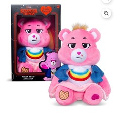 Netflix Care Bears x Stranger Things Cheer Bear as Eleven 12" PLUSH NEW In BOX